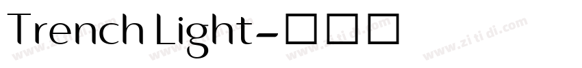 Trench Light字体转换